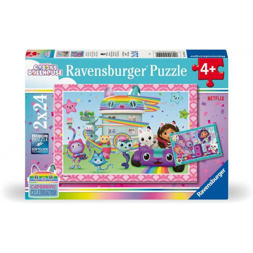 Ravensburger Puzzle 2x24 pc: Gabby`s Dollhouse