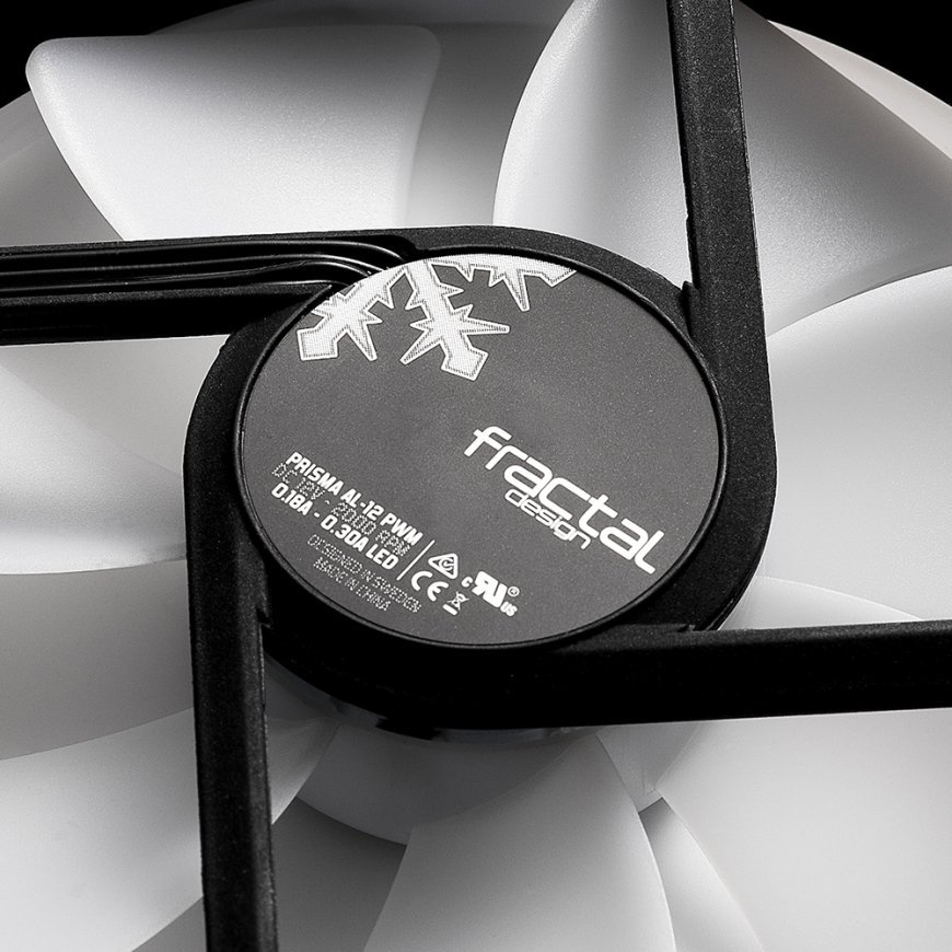 Fractal Design Prisma AL-12 /PWM Arvuti korpus Ventilaator 12 cm Must, Valge – 4