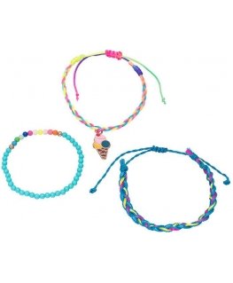 Troli Colorful set of bracelets for girls Ice cream (3 pcs)
