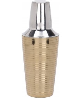 Dekoracja Domu Gold Stainless steel drink shaker, gold, 500 ml