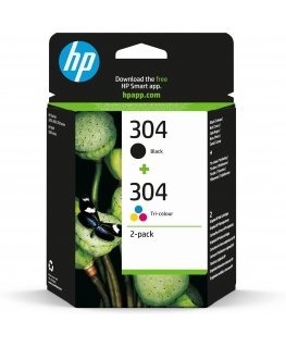 HP 304 2-pack Black/Tri-color Original Ink Cartridges