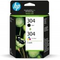 HP 304 -mustepatruunoiden kaksoispakkaus, musta/kolmivärinen, alkuperäinen HP 304 -mustepatruunoiden kaksoispakkaus, musta/kolmivärinen, alkuperäinen