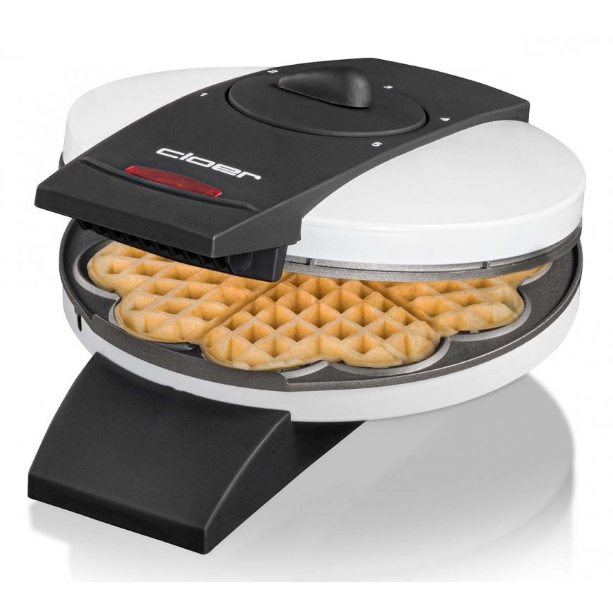 Cloer Waffle Iron 1621 5 waffle(s) 930 W Black, Grey, White – 2