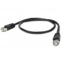 Gembird Patch Cord Cat.6 UTP 2m tīkla kabelis Melns Cat6 U/UTP (UTP)