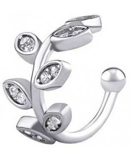 Silvego Areta Silver earrings with shiny zircons DCC22045EW