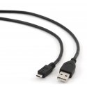 Gembird CCP-MUSB2-AMBM-10 USB kabelis USB 2.0 3 m Micro-USB B USB A Juoda
