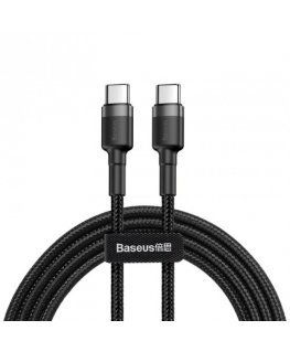 Baseus Cafule USB-kaapeli 1 m USB C musta, Harmaa
