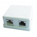 Gembird NCAC-HS-SMB2 outlet box White Gembird NCAC-HS-SMB2 outlet box White