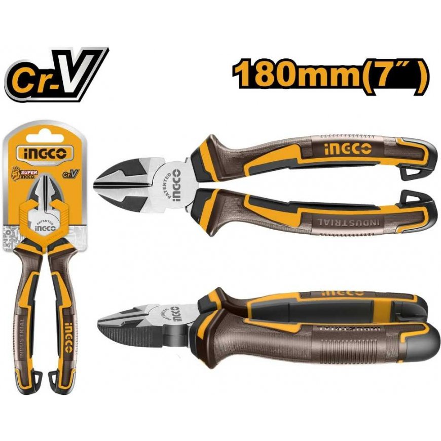 Ingco HDCP28188 Side Cutting Pliers CrV 180mm – 2