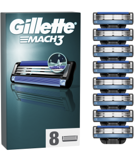 Gillette Mach3 Skustuvo Vyrams Galvutės 8 vnt