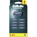 Gillette Mach3 Skustuvo Vyrams Galvutės 8 vnt Gillette Mach3 Skustuvo Vyrams Galvutės 8 vnt