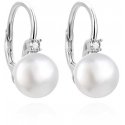 Agato Elegant silver earrings with pearls AGUC3514P-W Agato Elegant silver earrings with pearls AGUC3514P-W