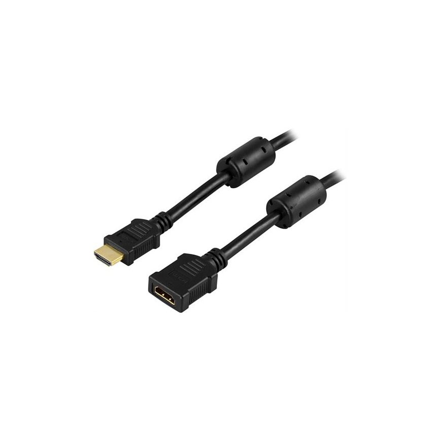 Deltaco HDMI-125 HDMI кабель 5 m HDMI Тип A (Стандарт) Черный