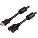 Deltaco HDMI-125 HDMI kabelis 5 m HDMI Type A (Standard) Melns Deltaco HDMI-125 HDMI kabelis 5 m HDMI Type A (Standard) Melns