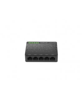 Lanberg DSP1-1005 võrgulüliti Mittejuhitav Gigabit Ethernet (10/100/1000) Must, Hall