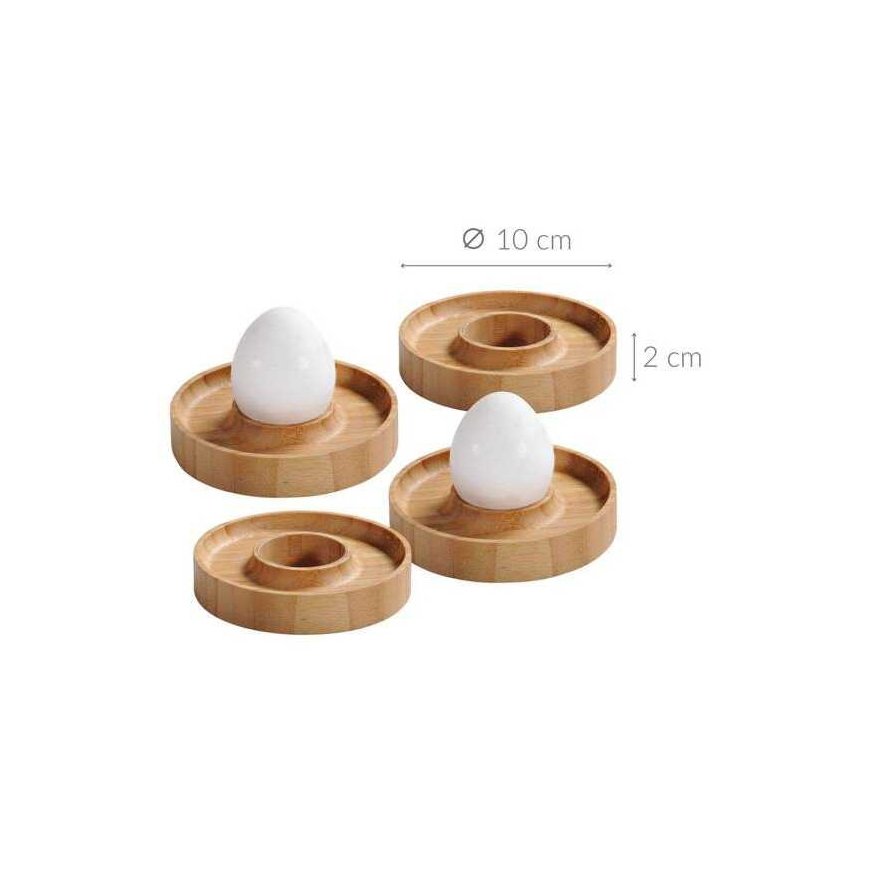 Egg coasters 4 pcs, Ø 10 cm, KESPER – 2