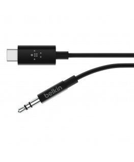 Belkin RockStar™ 3.5mm Audio Cable with USB-C™ Connector аудио кабель USB C 3,5 мм Черный