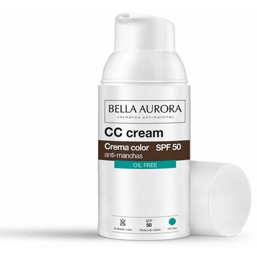 Bella Aurora CC Cream Anti-Blemish Oil Free Spf50 CC cream that protects against pigment spots 30ml – 4