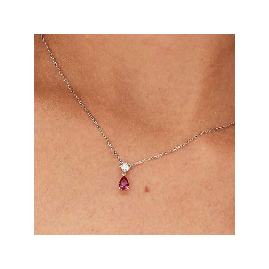 Brosway Passion Ruby Fancy Sterling Silver Necklace FPR111 – 3