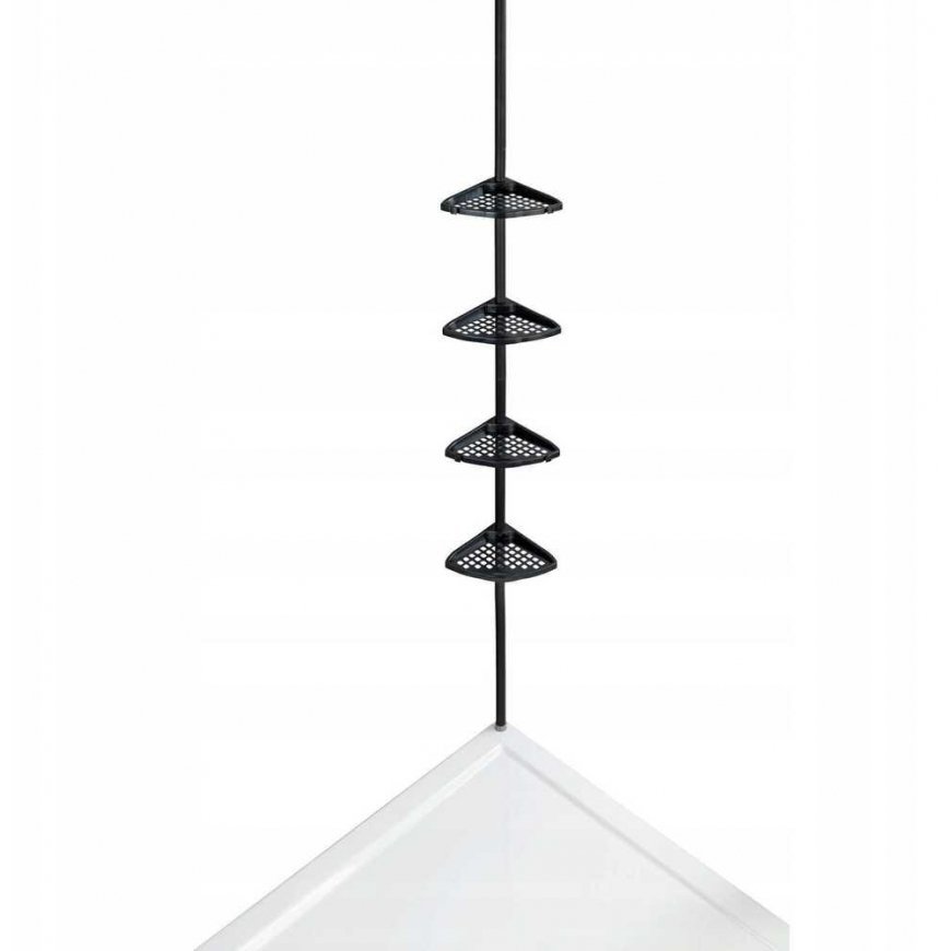 Adjustable height metal shower shelf, Allstar – 4