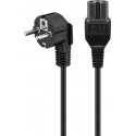Goobay Angled Connection Cable with hot-condition coupler, 2 m, Black Goobay Angled Connection Cable with hot-condition coupler, 2 m, Black