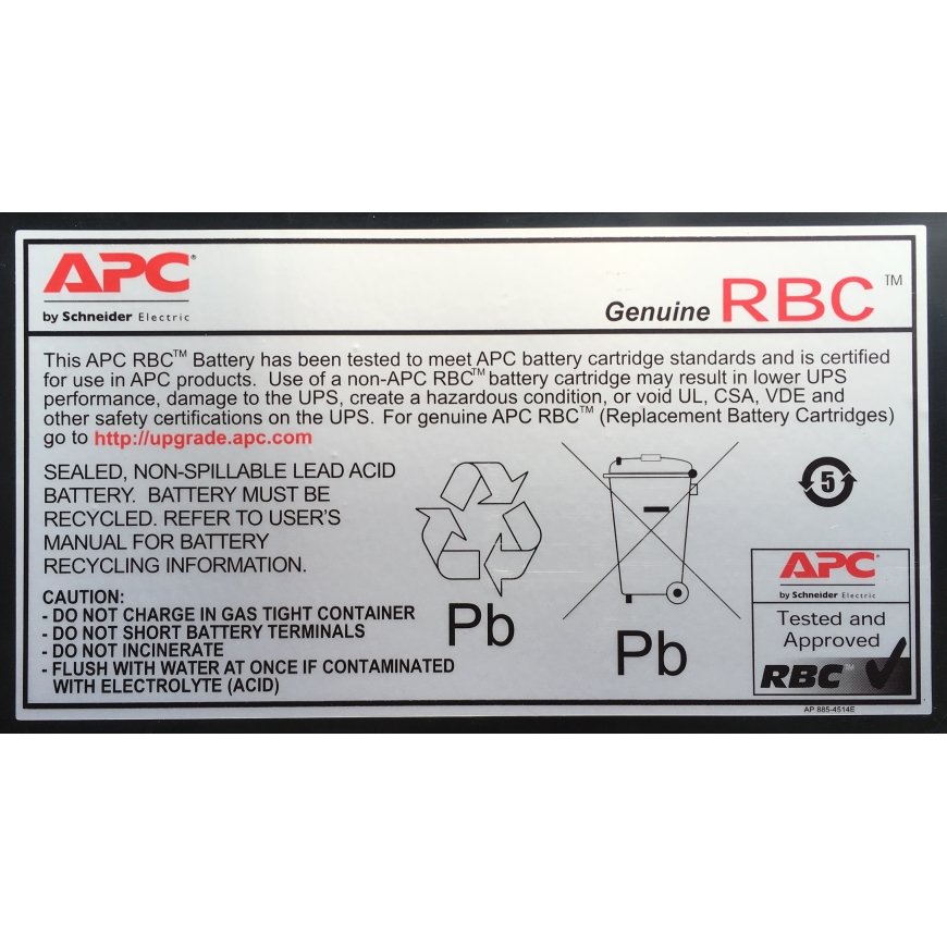 APC RBC24 UPS akumuliatorius Rūgštinis akumuliatorius (VRLA) – 2