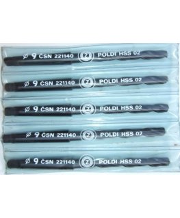 Baildon DIN 345 RN NWKc metalliporanterä 9 mm, HSS (S), 162-81 mm (MK1 varsi)