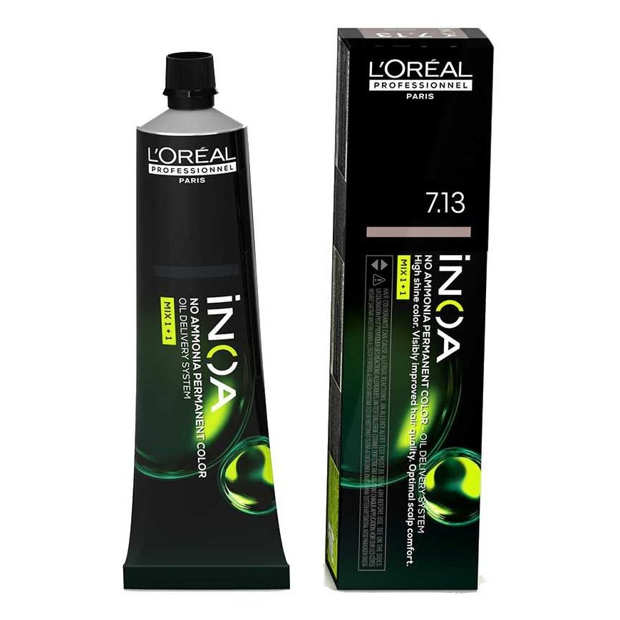 Professional hair dye "L'oreal Professionnel Inoa No Ammonia Permanent Color 7.13 60g – 2