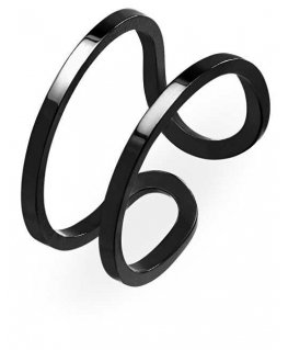 Troli Original black steel open ring