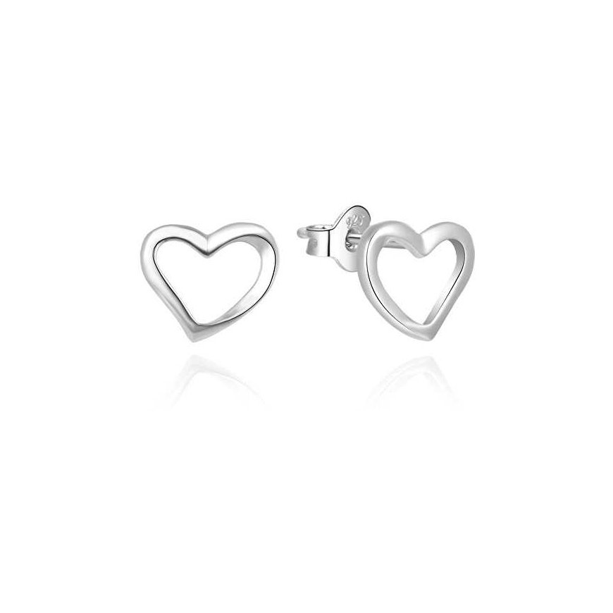 Beneto Delicate silver earrings Hearts AGUP2315L