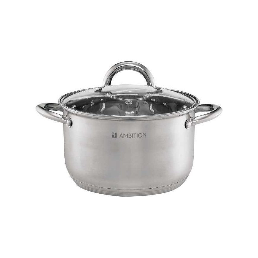 Ambition Steel pot with lid Solar