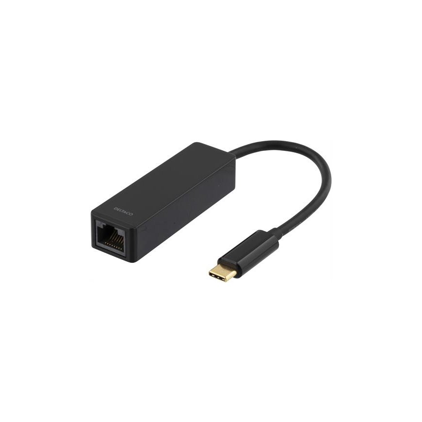 Deltaco USBC-GIGA tīkla karte Ethernet 1000
