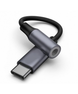 RoGer USB-C to AUX 3.5mm Digital audio adapter for Samsung, Google, OnePlus (DAC 24bit 48KHz)