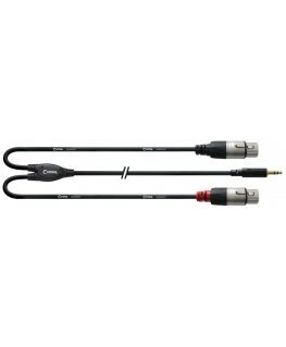 Cordial CFY 1.8 WFF audiokaapeli 1,8 m 3.5mm 2 x XLR musta