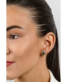 Brilio Silver Shiny silver earrings with zircons EA578WG