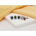 Brilio Silver Shiny silver earrings with zircons EA578WG