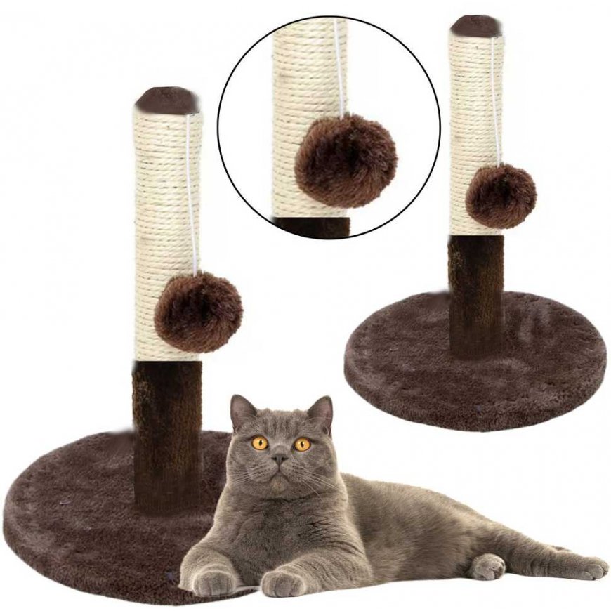 Lean Cat Scratcher -raapimistorni Tummanruskea 40 cm x 30 cm