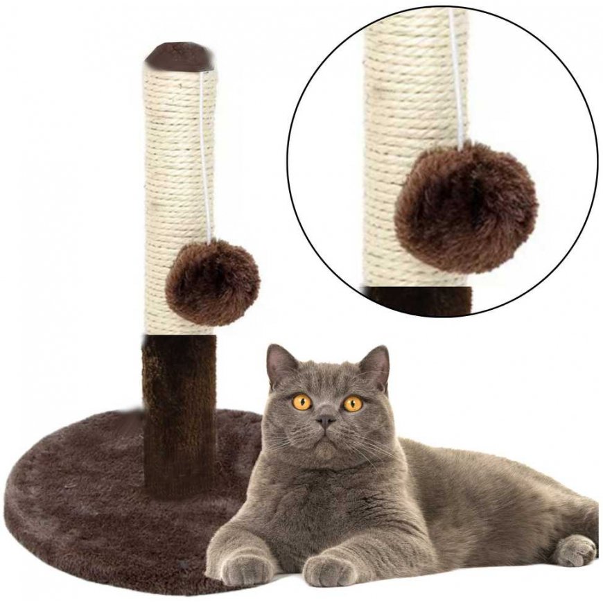 Lean Cat Scratcher Scratching Tower Dark Brown 40 cm x 30 cm – 2