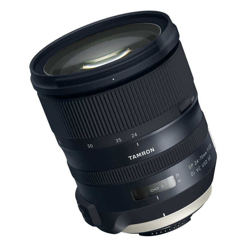 Tamron 24-70mm f / 2.8 Di VC USD G2 SLR Standartiniai objektyvai Juoda