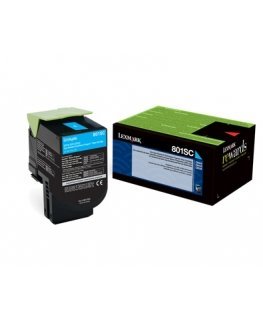 Lexmark 802SC toonerikassett 1 tk Originaal Tsüaan