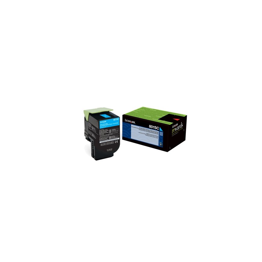 Lexmark 802SC tonerio kasetė 1 vnt Originalus Žydras