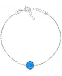 Brilio Silver Brilio Silver Silver bracelet with synthetic opal BRC124WB