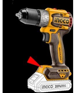 Ingco CDLI206021 cordless drilling screwdriver without battery and charger