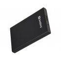 Sandberg 133-89 cieto disku uzglabāšanas sistēma HDD/SSD korpuss Melns 2.5" Sandberg 133-89 cieto disku uzglabāšanas sistēma HDD/SSD korpuss Melns 2.5"