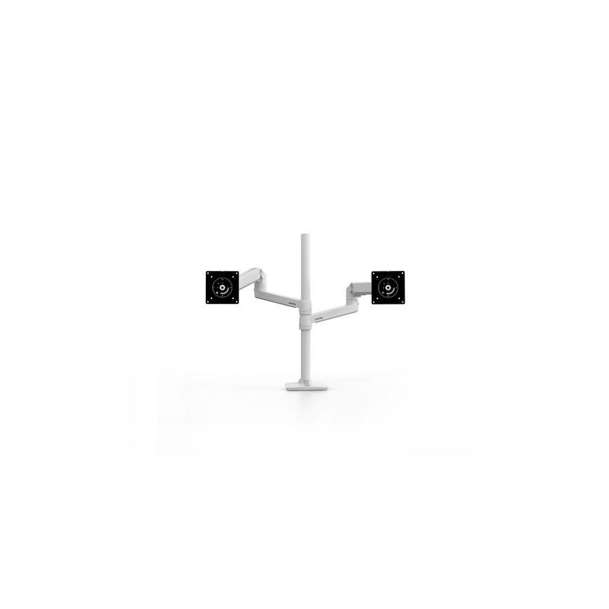 Ergotron LX Series LX Dual Stacking Arm 101,6 cm (40") Galds Balts – 2