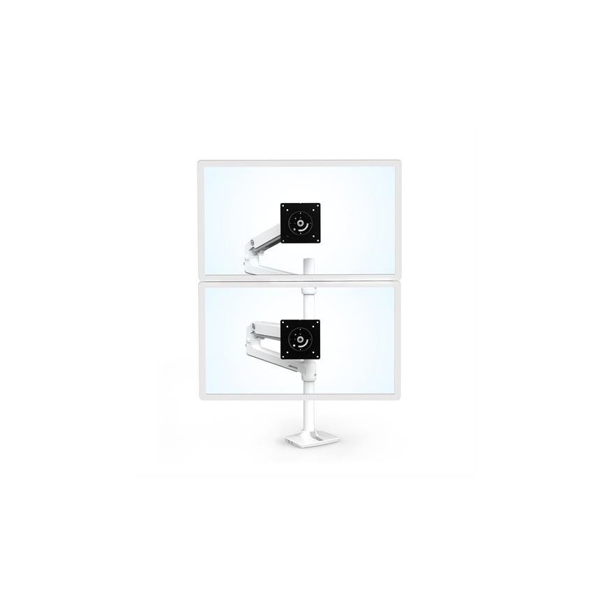 Ergotron LX Series LX Dual Stacking Arm 101.6 cm (40") Desk White – 4