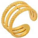 Troli Exclusive open ring made of gold-plated steel Troli Exclusive open ring made of gold-plated steel