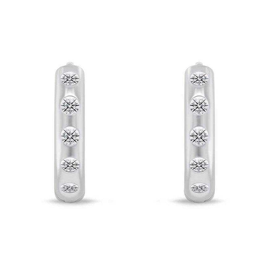 Brilio Silver Brilio Silver Ajattomat pyöreät hopeakorvakorut EA150W – 2
