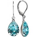 Levien Elegant earrings with Pear Light Turquoise crystals Levien Elegant earrings with Pear Light Turquoise crystals