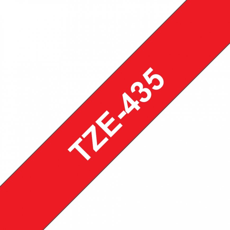 Brother TZE-435 marķēšanas lenta Balts uz